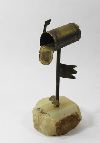 Demott brutalist mailbox - demott,
